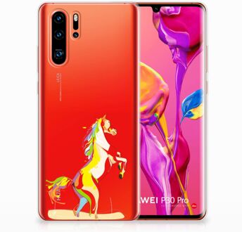 B2Ctelecom Huawei P30 Pro Uniek TPU Hoesje Horse Color