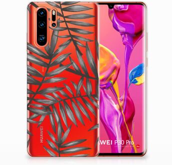 B2Ctelecom Huawei P30 Pro Uniek TPU Hoesje Leaves Grey