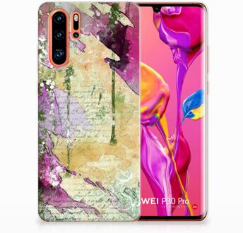 B2Ctelecom Huawei P30 Pro Uniek TPU Hoesje Letter Painting