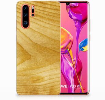 B2Ctelecom Huawei P30 Pro Uniek TPU Hoesje Licht Hout