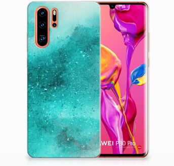 B2Ctelecom Huawei P30 Pro Uniek TPU Hoesje Painting Blue