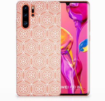 B2Ctelecom Huawei P30 Pro Uniek TPU Hoesje Pattern Orange