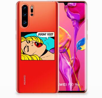 B2Ctelecom Huawei P30 Pro Uniek TPU Hoesje Popart Oh Yes