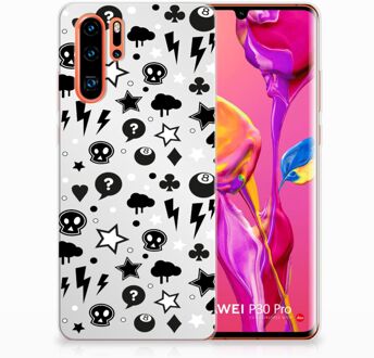 B2Ctelecom Huawei P30 Pro Uniek TPU Hoesje Silver Punk