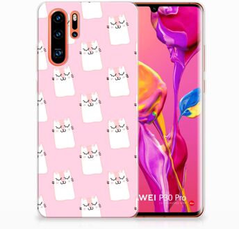 B2Ctelecom Huawei P30 Pro Uniek TPU Hoesje Sleeping Cats