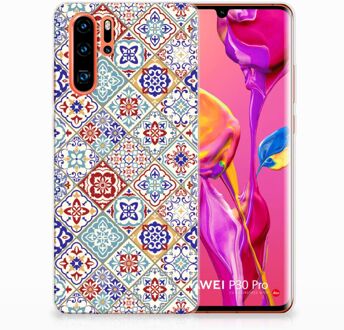 B2Ctelecom Huawei P30 Pro Uniek TPU Hoesje Tiles Color