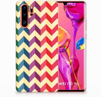 B2Ctelecom Huawei P30 Pro Uniek TPU Hoesje Zigzag Color