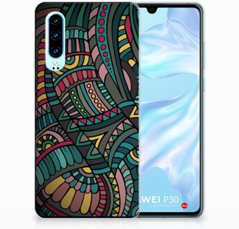 B2Ctelecom Huawei P30 TPU Hoesje Design Aztec