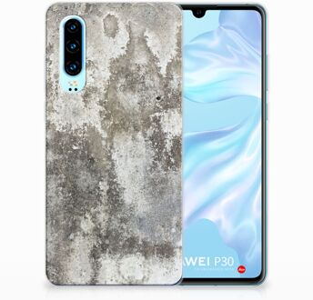 B2Ctelecom Huawei P30 TPU Hoesje Design Beton