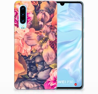 B2Ctelecom Huawei P30 TPU Hoesje Design Bosje Bloemen