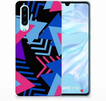 B2Ctelecom Huawei P30 TPU Hoesje Design Funky Triangle