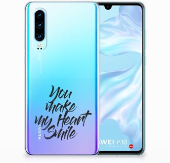 B2Ctelecom Huawei P30 TPU Hoesje Design Heart Smile