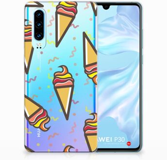 B2Ctelecom Huawei P30 TPU Hoesje Design Icecream