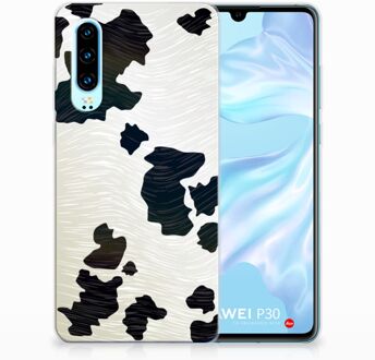 B2Ctelecom Huawei P30 TPU Hoesje Design Koeienvlekken