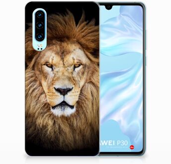 B2Ctelecom Huawei P30 TPU Hoesje Design Leeuw