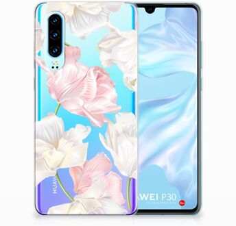 B2Ctelecom Huawei P30 TPU Hoesje Design Lovely Flowers