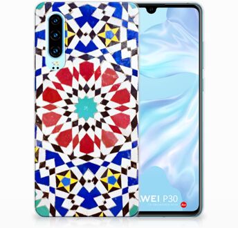 B2Ctelecom Huawei P30 TPU Hoesje Design Mozaïek