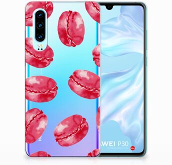 B2Ctelecom Huawei P30 TPU Hoesje Design Pink Macarons