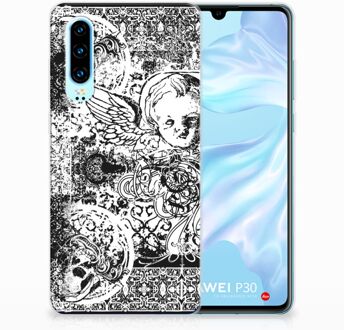 B2Ctelecom Huawei P30 TPU Hoesje Design Skulls Angel