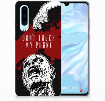 B2Ctelecom Huawei P30 TPU Hoesje Design Zombie Blood