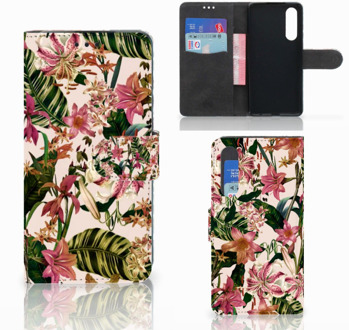 B2Ctelecom Huawei P30 Uniek Boekhoesje Flowers