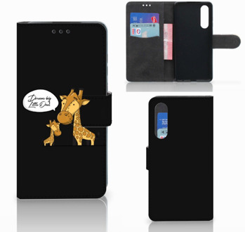 B2Ctelecom Huawei P30 Uniek Boekhoesje Giraffe