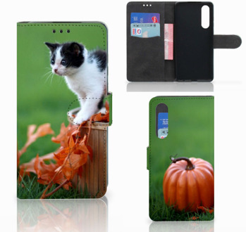 B2Ctelecom Huawei P30 Uniek Boekhoesje Kitten