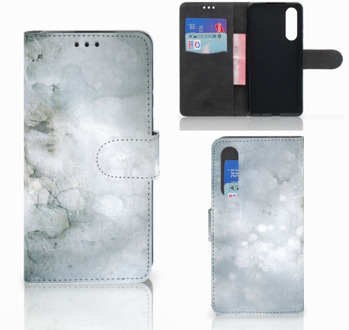 B2Ctelecom Huawei P30 Uniek Boekhoesje Painting Grey