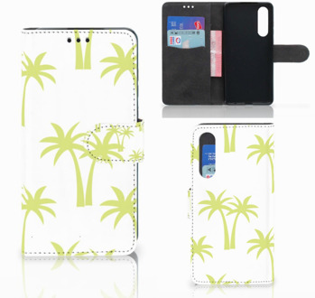 B2Ctelecom Huawei P30 Uniek Boekhoesje Palmtrees