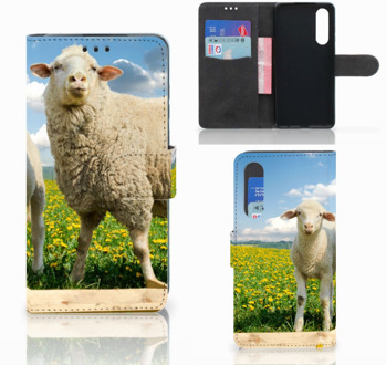 B2Ctelecom Huawei P30 Uniek Boekhoesje Schaap en Lammetje