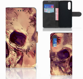 B2Ctelecom Huawei P30 Uniek Boekhoesje Skullhead