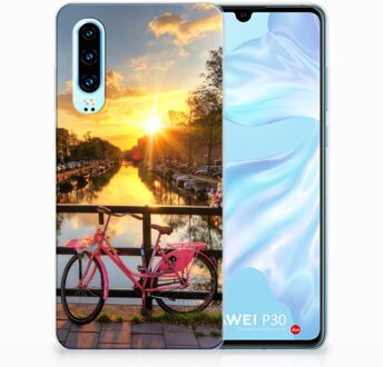 B2Ctelecom Huawei P30 Uniek TPU Hoesje Amsterdamse Grachten