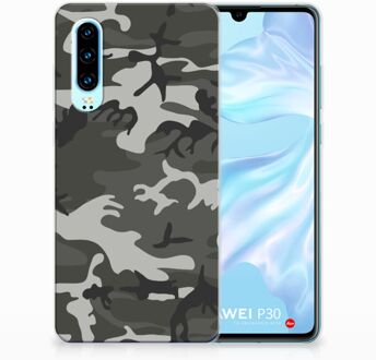 B2Ctelecom Huawei P30 Uniek TPU Hoesje Army Light