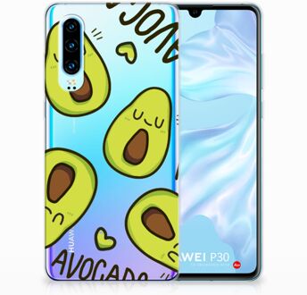 B2Ctelecom Huawei P30 Uniek TPU Hoesje Avocado Singing