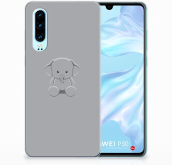 B2Ctelecom Huawei P30 Uniek TPU Hoesje Baby Olifant