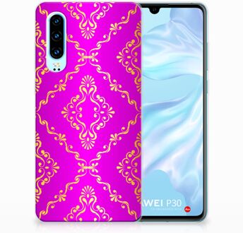 B2Ctelecom Huawei P30 Uniek TPU Hoesje Barok Roze