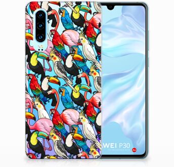 B2Ctelecom Huawei P30 Uniek TPU Hoesje Birds