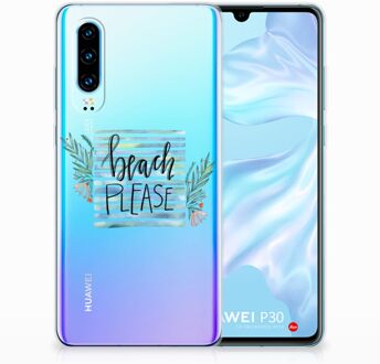 B2Ctelecom Huawei P30 Uniek TPU Hoesje Boho Beach