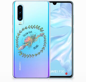 B2Ctelecom Huawei P30 Uniek TPU Hoesje Boho Dreams