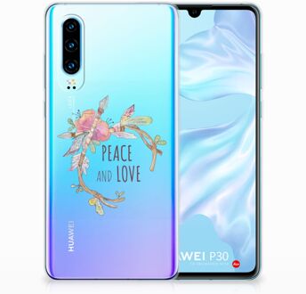 B2Ctelecom Huawei P30 Uniek TPU Hoesje Boho Text