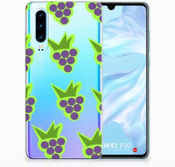 B2Ctelecom Huawei P30 Uniek TPU Hoesje Druiven