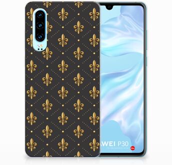 B2Ctelecom Huawei P30 Uniek TPU Hoesje Franse Lelie