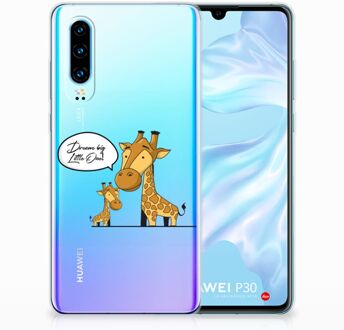 B2Ctelecom Huawei P30 Uniek TPU Hoesje Giraffe