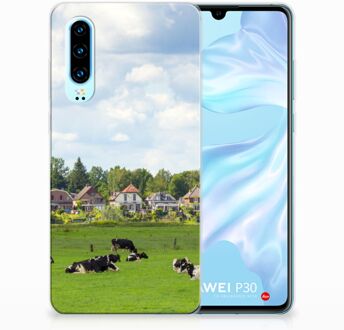 B2Ctelecom Huawei P30 Uniek TPU Hoesje Koeien