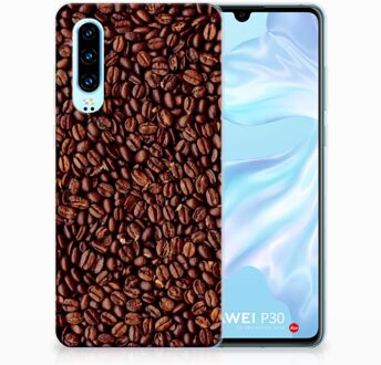 B2Ctelecom Huawei P30 Uniek TPU Hoesje Koffiebonen