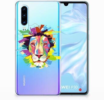 B2Ctelecom Huawei P30 Uniek TPU Hoesje Lion Color