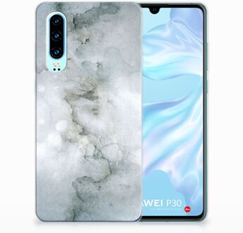 B2Ctelecom Huawei P30 Uniek TPU Hoesje Painting Grey