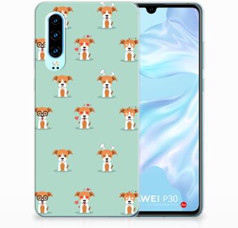 B2Ctelecom Huawei P30 Uniek TPU Hoesje Pups