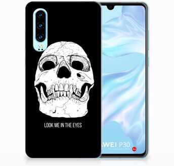 B2Ctelecom Huawei P30 Uniek TPU Hoesje Skull Eyes