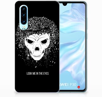 B2Ctelecom Huawei P30 Uniek TPU Hoesje Skull Hair